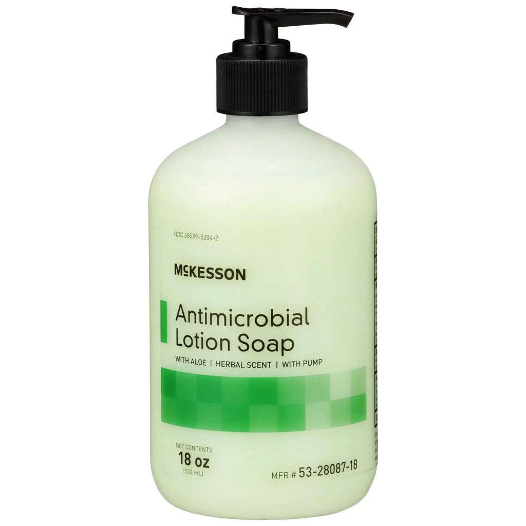 '- Scent, Herbal McKesson Lotion 12 Ct with Soap Aloe Hand 18 Antimicrobial oz,