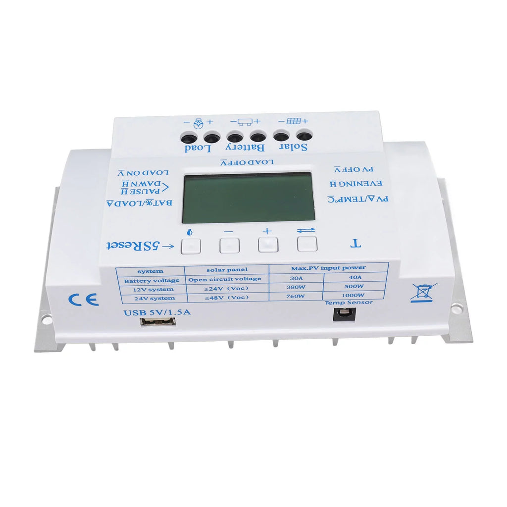 Screen MPPT 24V with 12V Goldmeet Smart T40A Controller Controller Charge Display Solar Solar