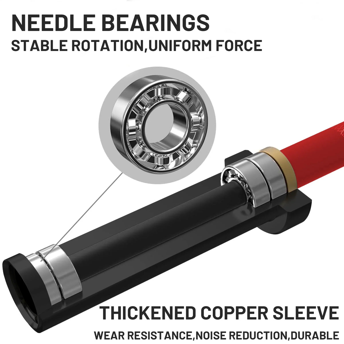 Bar Lifting Hard Barbells Olympic Power Chrome Red Lifting Weights Chrome Barbell Solid