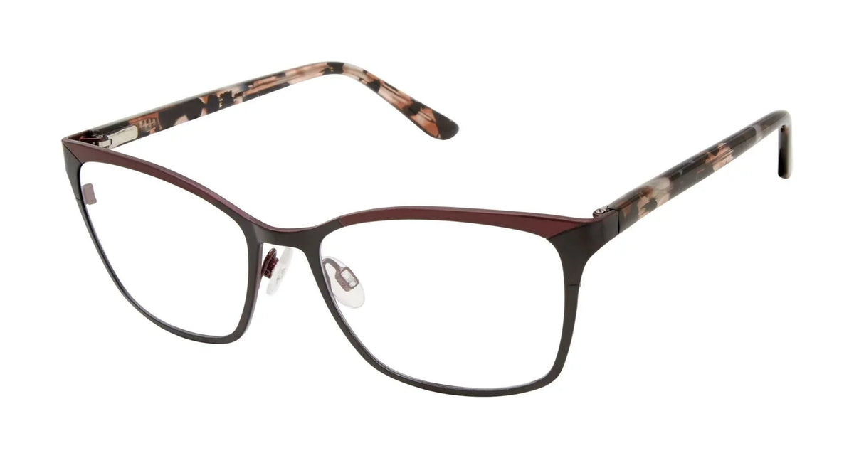 52mm with GX Case NEW GX072 & GX By Burgundy Black Stefani Eyeglasses Gwen