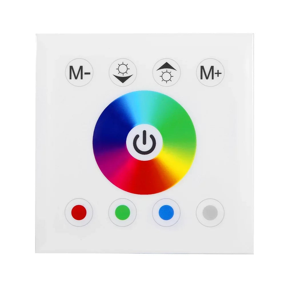 Switch LED Panel LED Colorful Jadeshay Wall Controller Touch RGBW for Dimmer Panel Mounted Light(white) Strip Controller