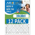 in Filters to AIR. 5 Comparable Filter Made 8 & AIRX 12 FPR USA of Air Rating, 24x30x1 MPR by MERV 700 FILTERS CLEAN Pack Furnace - WICKED