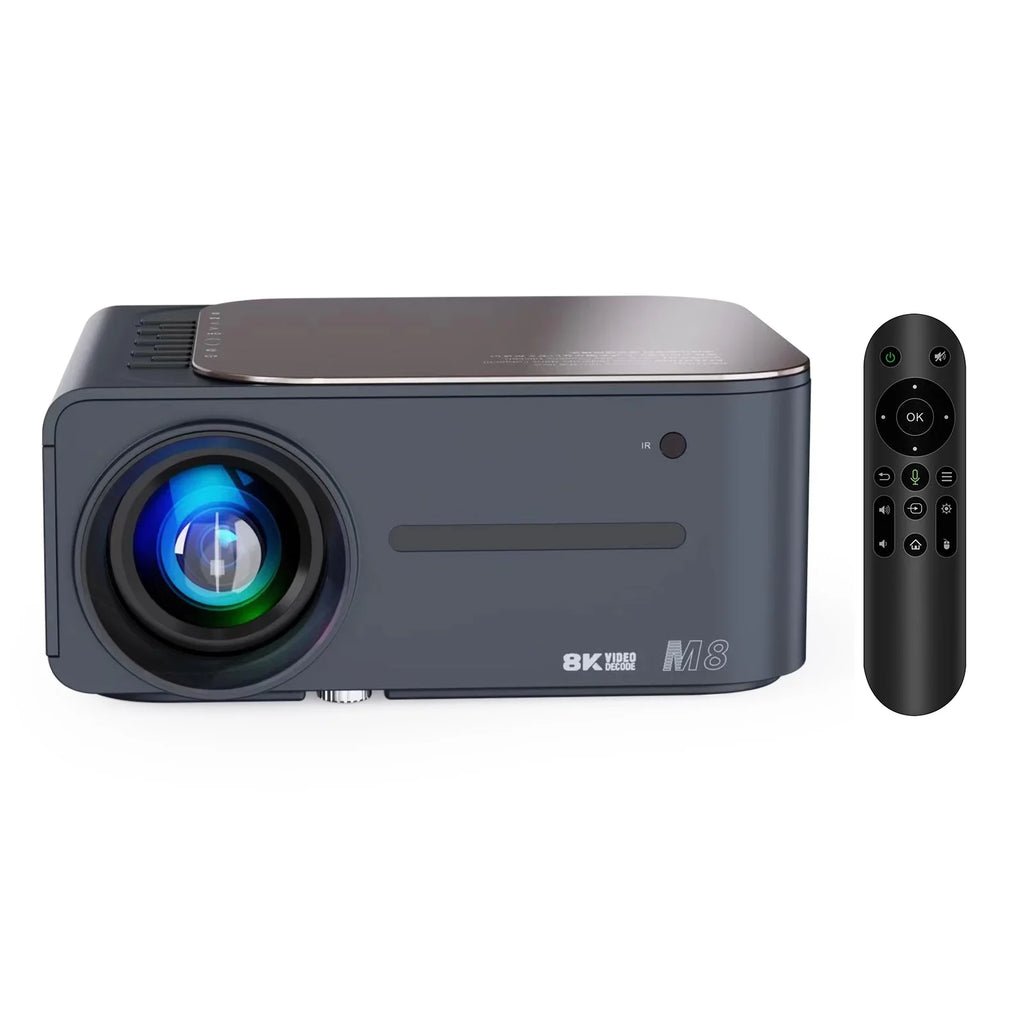Voice moobody WiFi 80,inch Projector Intelligent HDR Large Control Ultra Keystone Correction BT5.0 8K 9 Android Screen AI 2.4G+5G Clear