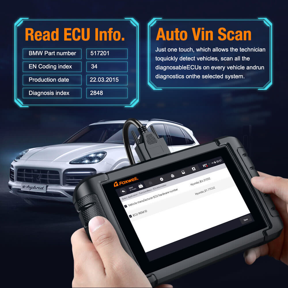 Scanner TPMS fit OBD2 Reset Scan Diagnostic Reader Coding Code FOXWELL Relearn for Tool NT710 Bi-directional