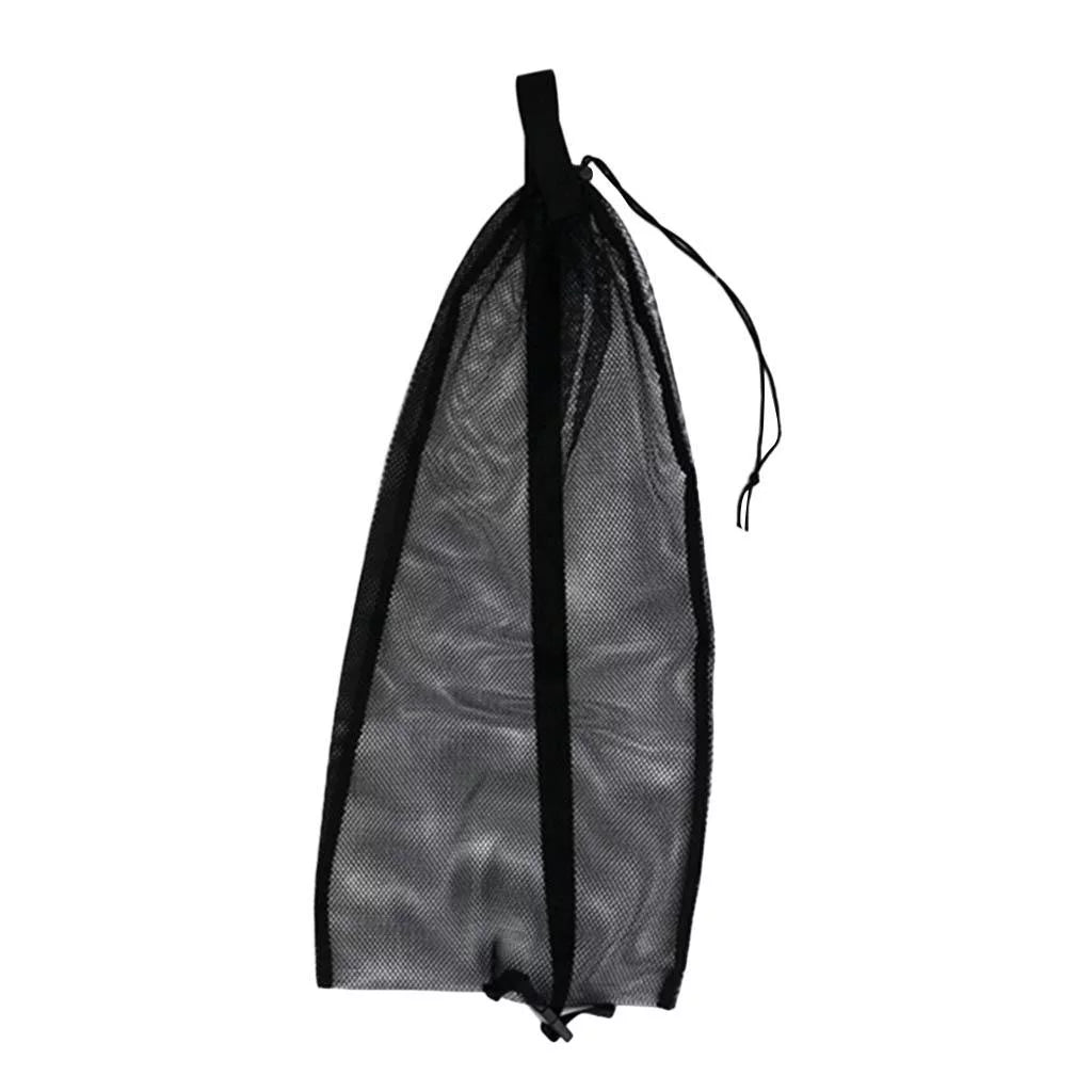 5xDrawstring Shoulder Strap Scuba Snorkel Black Diving for Bag Equipment Mesh