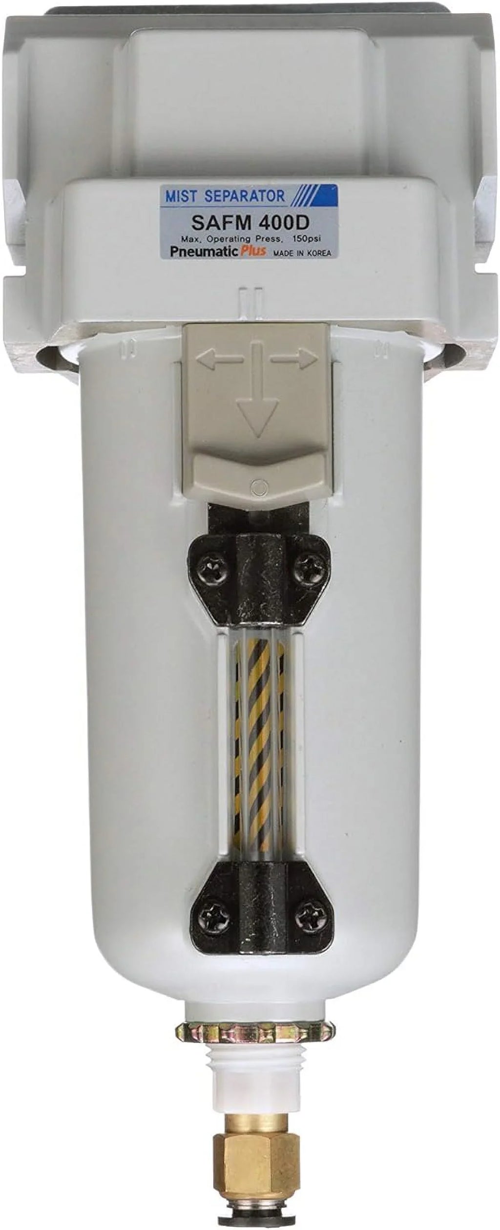 compressed metal auto bowl, bracket drain, coalescing 0.1 npt - filter, 1/2" micron, air