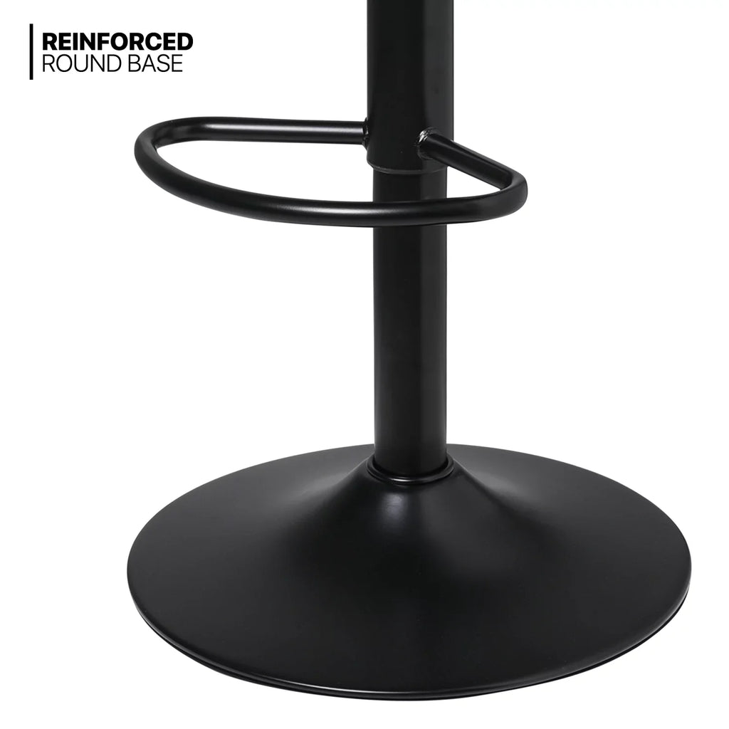 with Footrest Set Height 2 Adjustable of Stools Swivel, Kitchen Indoor MoNiBloom for Room Brown Metal Bar exterior, Dining Counter