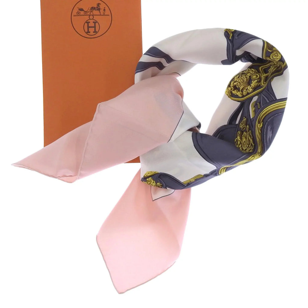 Hermes Pre-Owned GALA pink (Like muffler de BRIDES HERMES Carre silk scarf multicolor New) 90