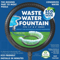 with Pool for Cartridge 1.5" Sand Hose Hose #400 liquid Filtered Swimming Waste Pools Backwash Kit & Fountain