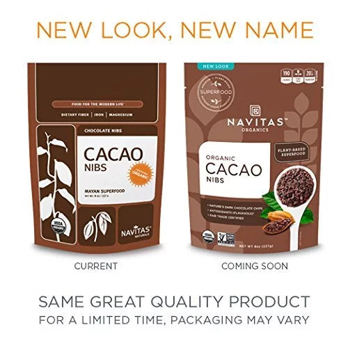 Cacao Organic 8 Ounce Nibs, Navitas