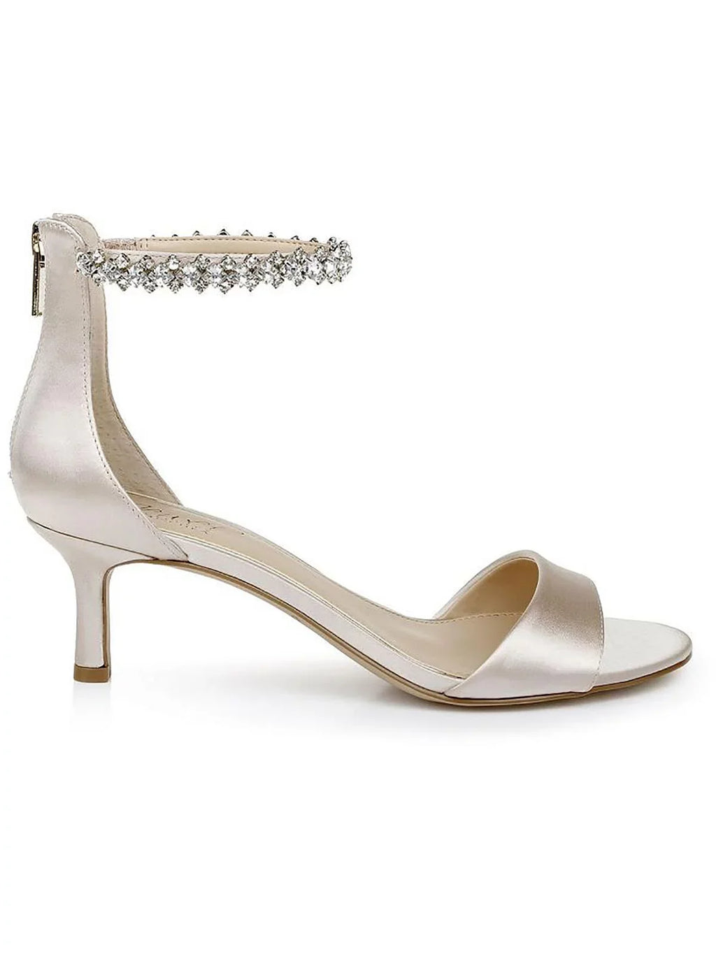 Strap Badgley Womens Ankle Zipper Jewel Lorraine Mischka Dressy