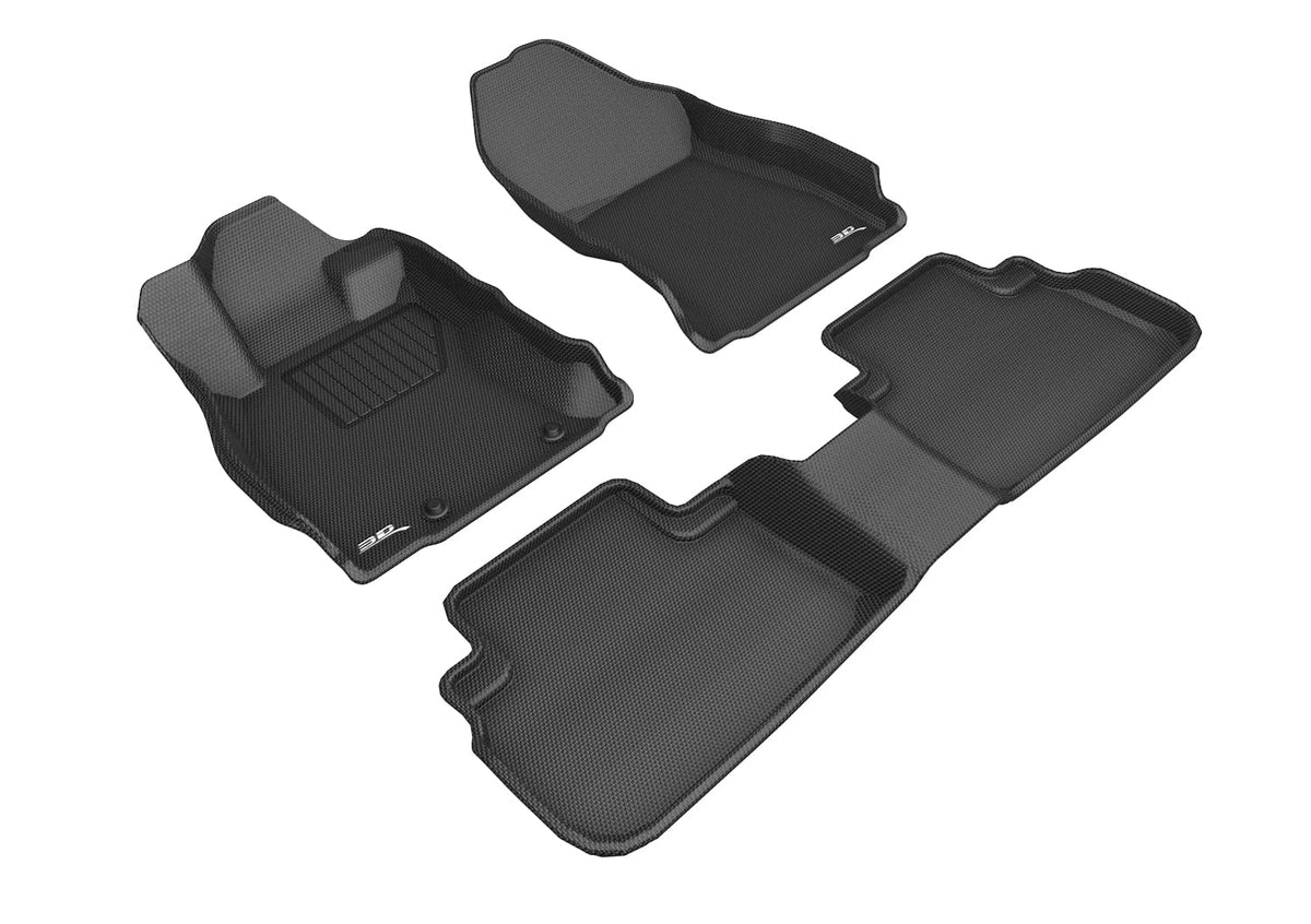 Floor SUBARU 3D Mat FORESTER (BLACK) with Full compatible Set 2019-2024 KAGU - MAXpider
