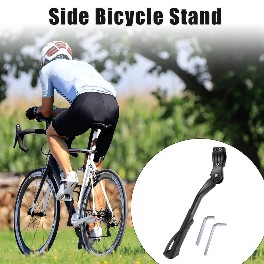 24-29 for Kickstand Unique Adjustable Side Mountain Bike Inch Bicycles Stand Set Bargains Stand 1 Fit Non-Slip Bicycle
