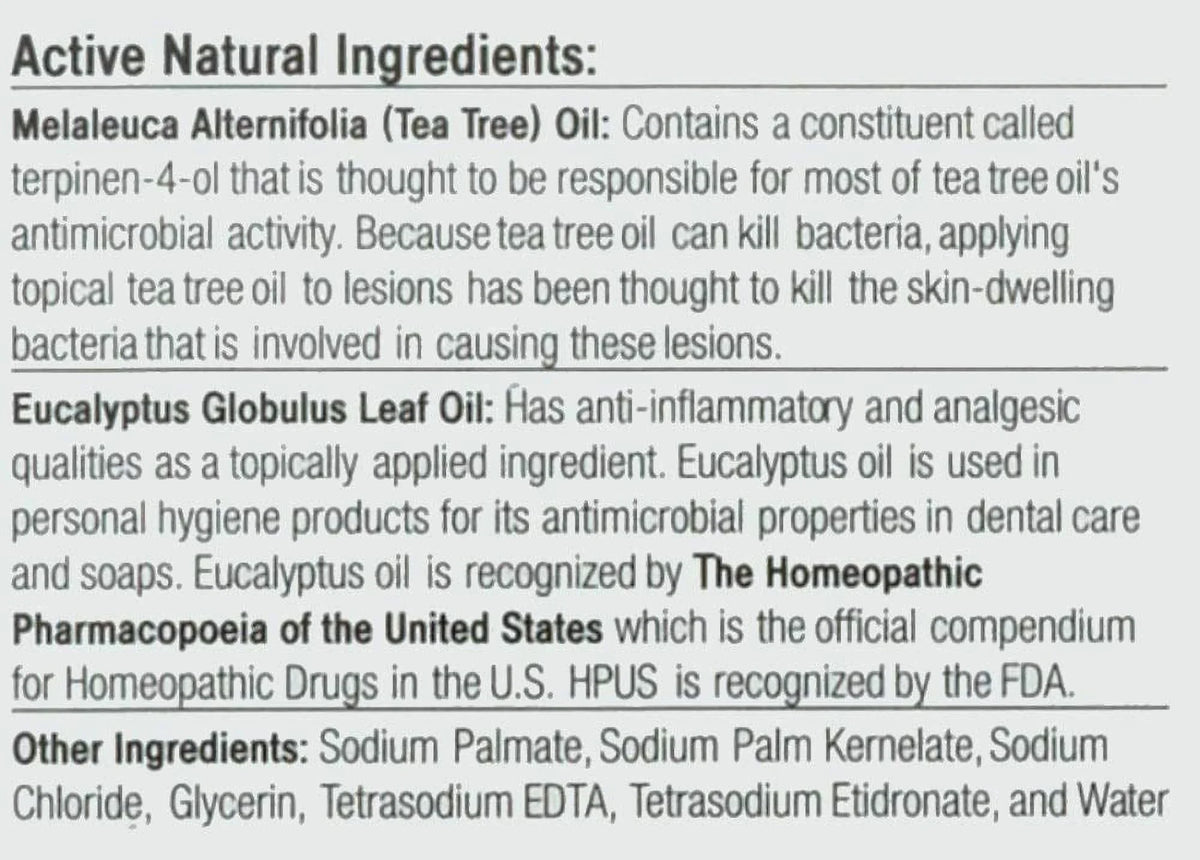 All Soap Oil Odor, (2 Dandruff Pack) Scratches, Help Essential Pharmaceutical Psoriasis, Defense Grade Tree with Tea Ringworm, Natural and Eucalyptus 1 Body Ounce Acne, Oils Scrapes, |
