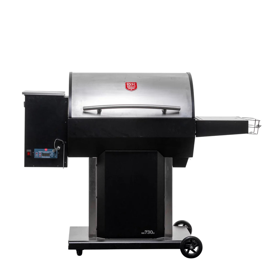 Steel USSC in. Grills sq Grill Wood Stainless Pellet 730