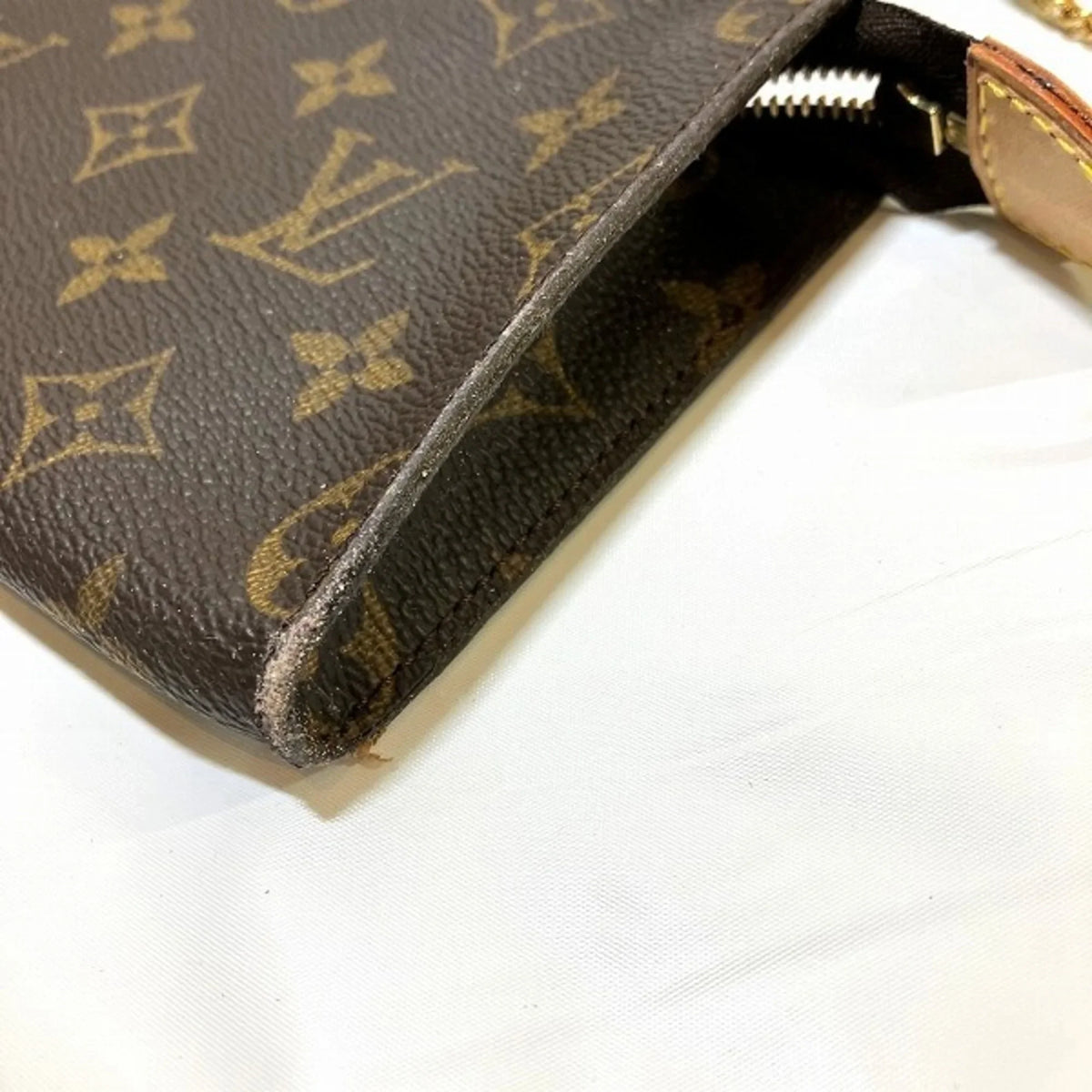 Tote with Bag PM Petit Shoulder Pre-Owned M42238 Baguette Ladies Monogram (Fair) Pouch