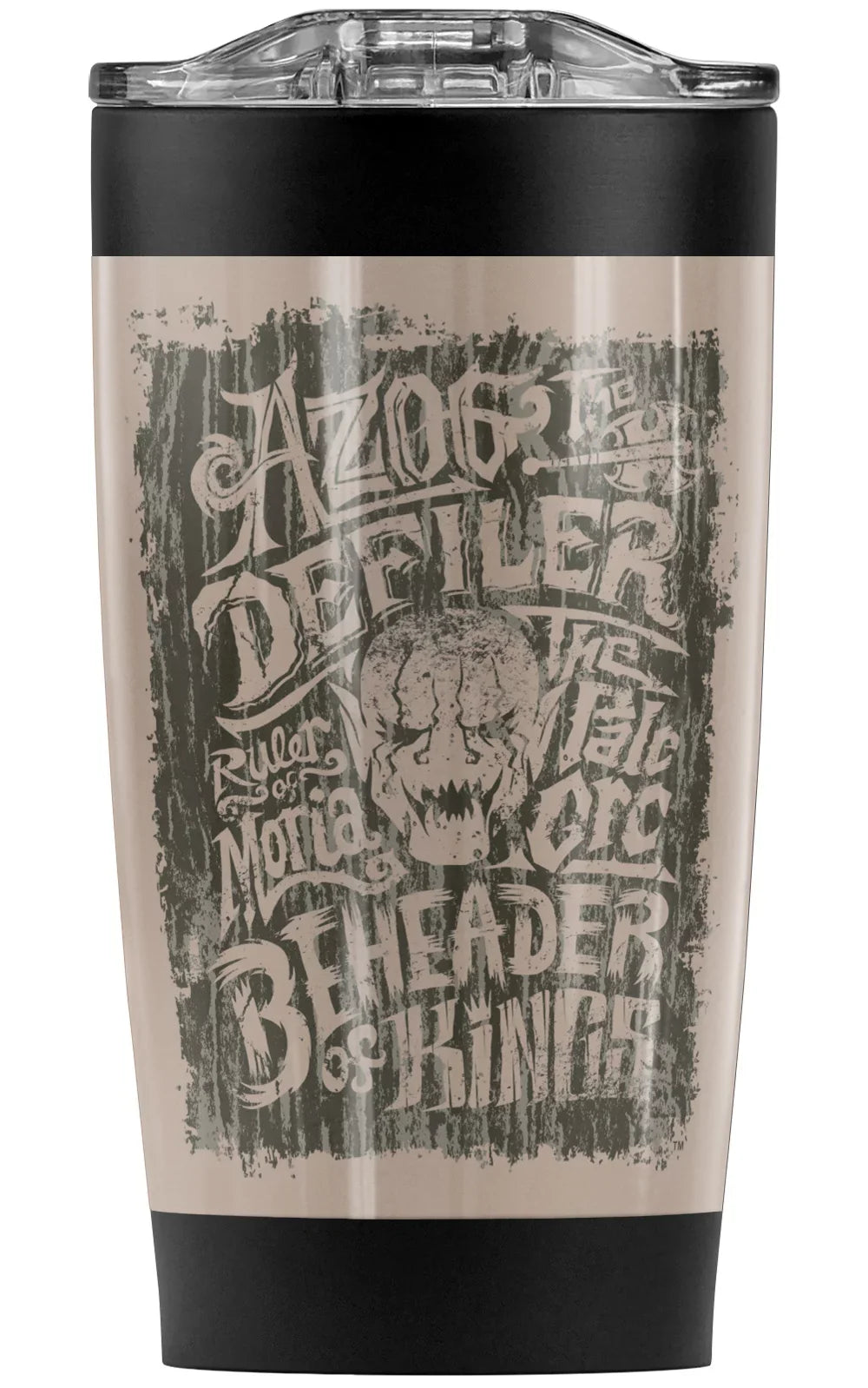 Great oz Mug/Cup, The Beverages Hot Double Sliding Insulated 20 Wall Orc and Tumbler Steel Stainless Hobbit/Azog Vacuum Coffee with Cold Drinks for | Travel Lid Leakproof The &