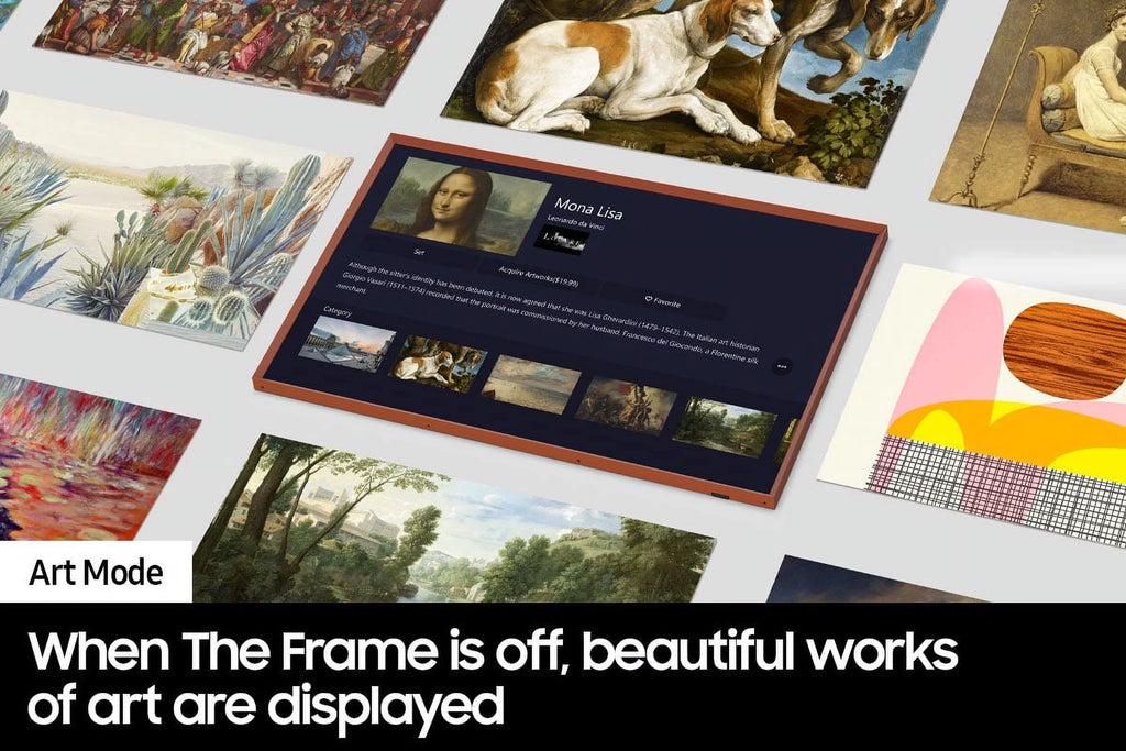 43-inch Frame (2022) - Series Frame QLED Modern TV Quantum with HDR Customizable Bezel The VG-SCFA43WTB 43" The Smart White