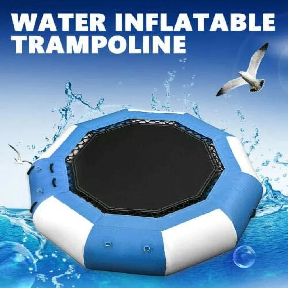Pool Ring Jump Floated Inflatable 880lb liquid 17Ft 400kg/ Miumaeov Float Swimming Trampoline Platform Bouncer Jump Beach