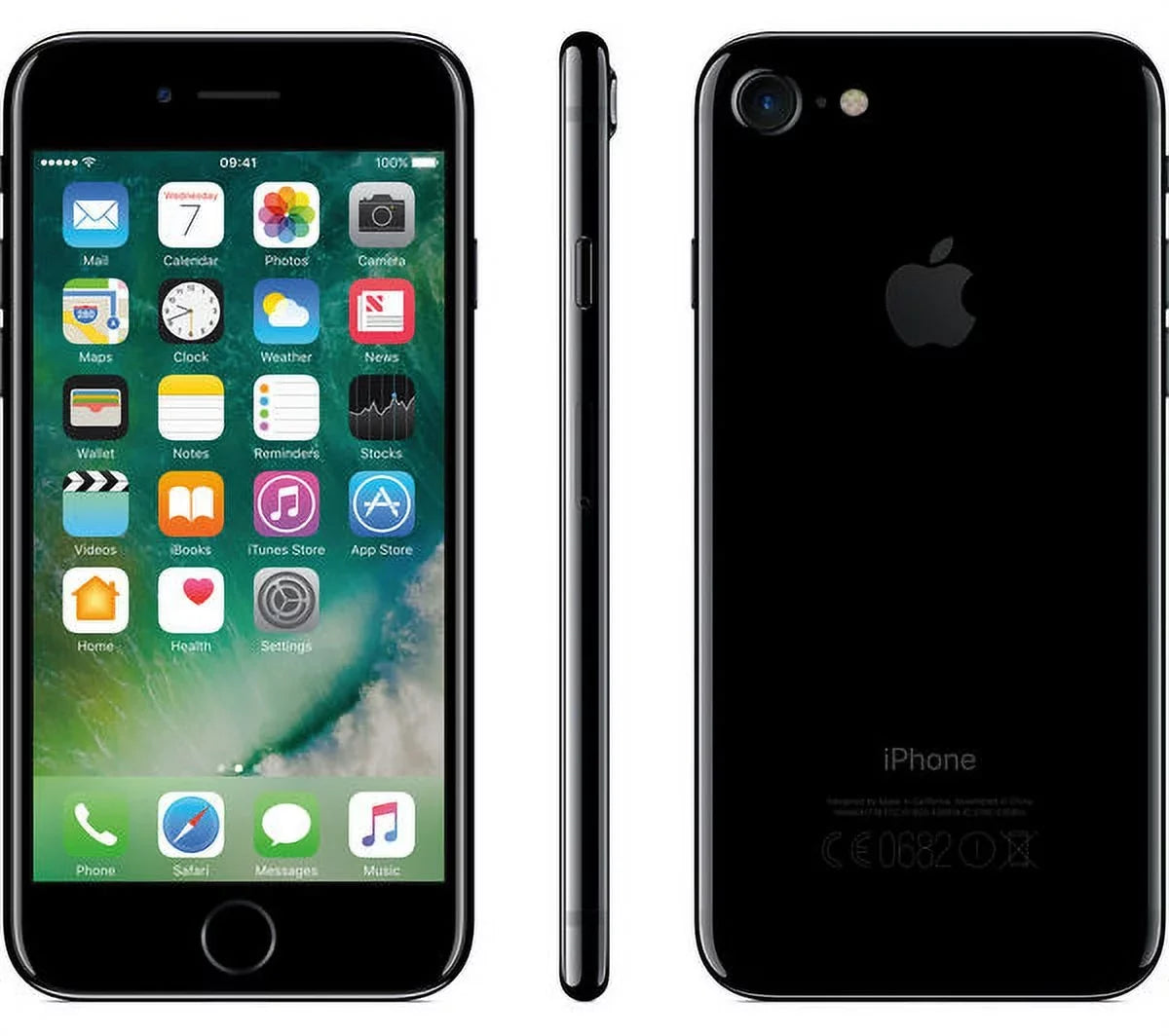 (Refurbished) Jet (Unlocked) 32GB 7 iPhone Black Restored