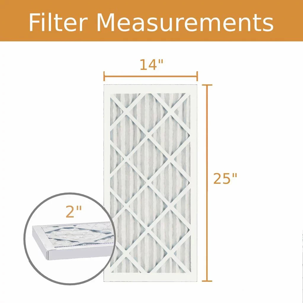 (6 8 Air MERV Key Purolator Pack) - Filter 14x25x2 Pleat