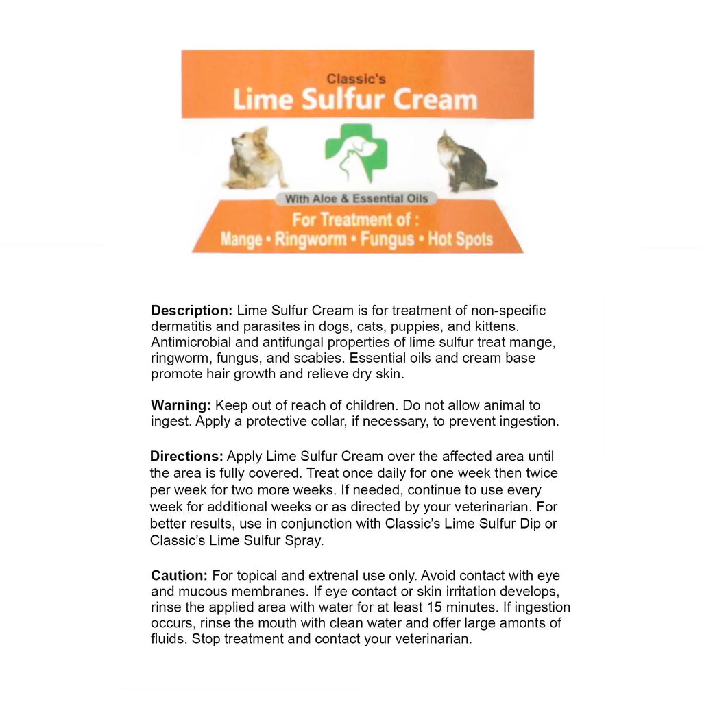 x Kitten, - Cat, Dog, - Sulfur Cream Pet x Skin Care oz Safe Horse Healthy Paw x (2 Itchy Pet Ointment Puppy, 2 (2 (2 2) for and oz 2) Skin Dry Lime oz - Life Ointment Jars) for Dip