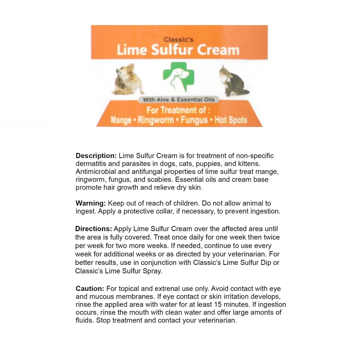 x Kitten, - Cat, Dog, - Sulfur Cream Pet x Skin Care oz Safe Horse Healthy Paw x (2 Itchy Pet Ointment Puppy, 2 (2 (2 2) for and oz 2) Skin Dry Lime oz - Life Ointment Jars) for Dip