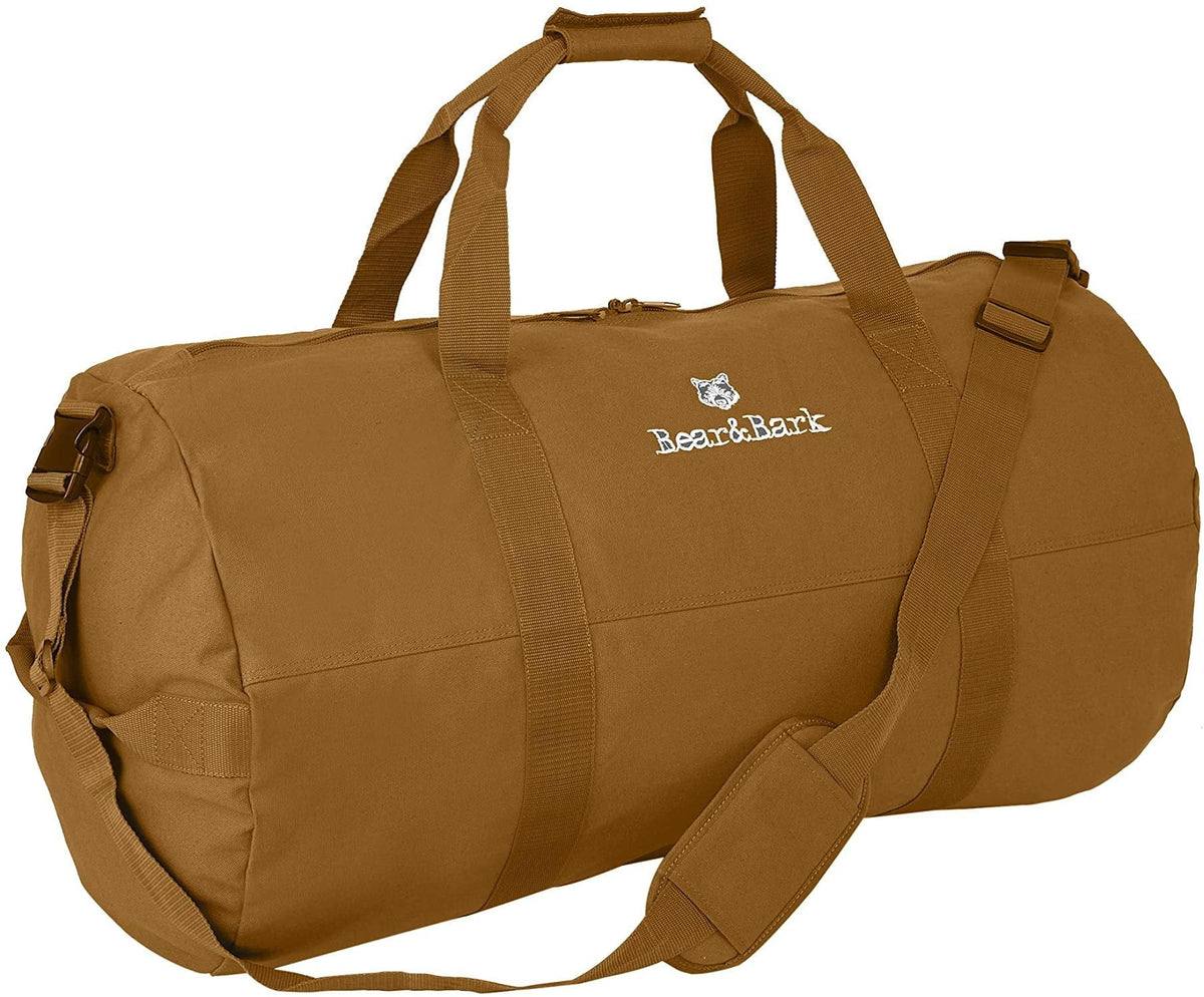 Gym, Men Very Shoulder Backpacking, 195.6L Bag Military Tote Student, Cargo Desert and Storage Duffel - Duffle Luggage Army - Travel Brown 38x20 College Canvas Bag design and and Large for Women