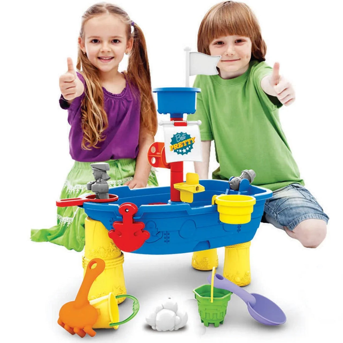 Toddlers Boys Toys liquid 21 Ship Girls 3 Table Toy Pirate Pcs Y for + Mundo Sand Beach Sandboxes