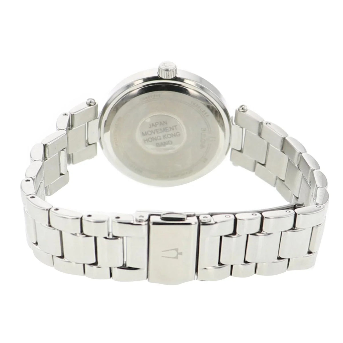 Dimond Silver Watch Dial Stainless Steel - Women's 96P151 Bulova