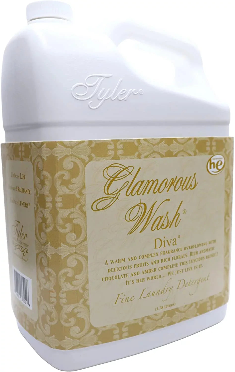 Diva Company Wash Machine Fine for Container Detergent 1Gal Glamorous Laundry Liquid Liquid Laundry Designed Tyler Candle Washable - - - and 3.78L Detergent apparel Hand