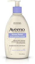 of Relief Moisturizing 3) oz Active Lotion Stress (Pack 12 Naturals AVEENO