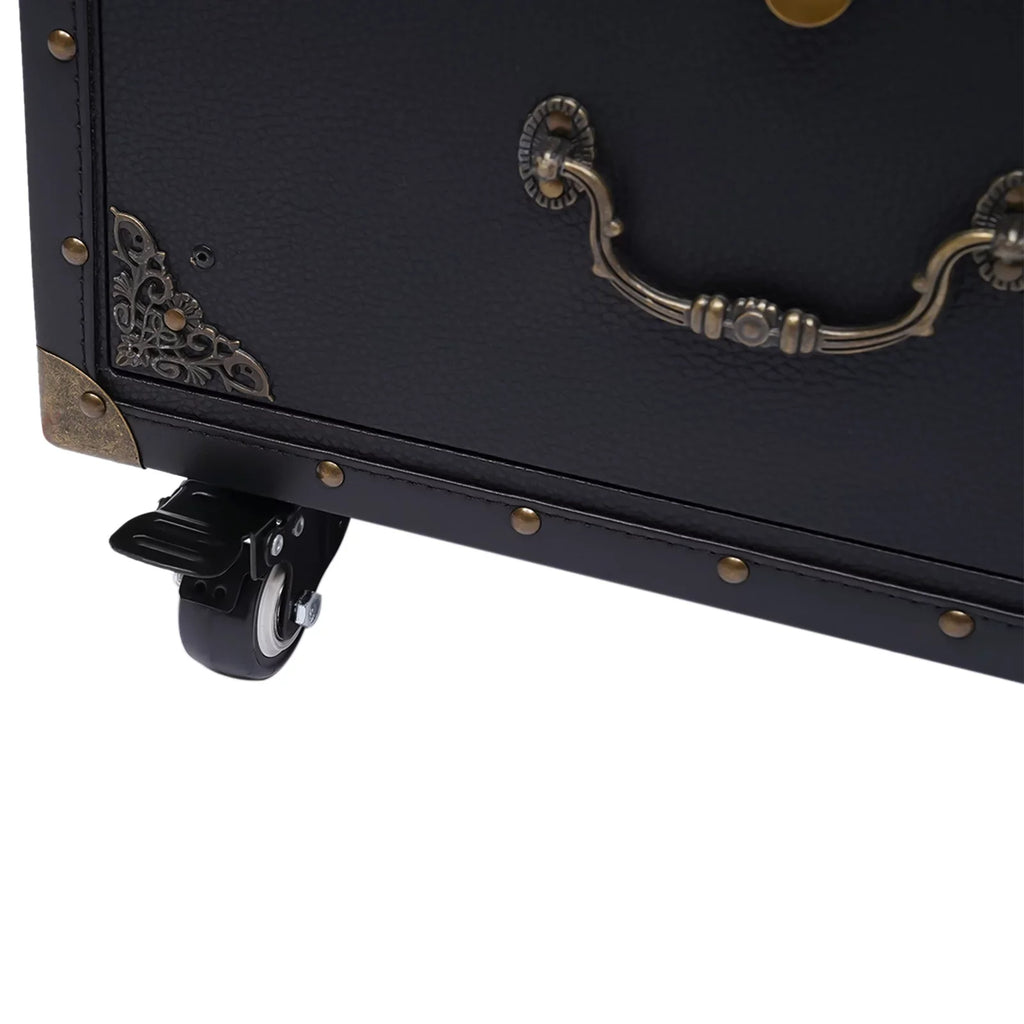 Travel Rolling Case, Beauty Holder Box Cosmetic Lockable Organizer Luggage, Salon Stylist Hairdressing Dryer with Makeup Train Miumaeov Hair Trolley Tool