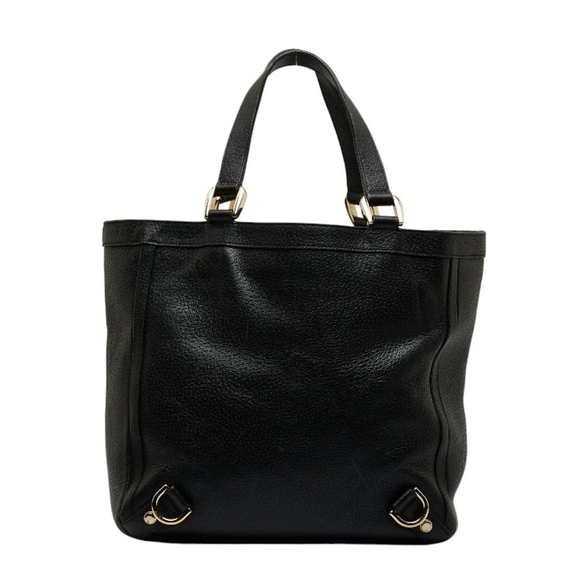 Handbag Women's Pre-Owned Abbey (Good) Tote Black 130739 Bag Leather