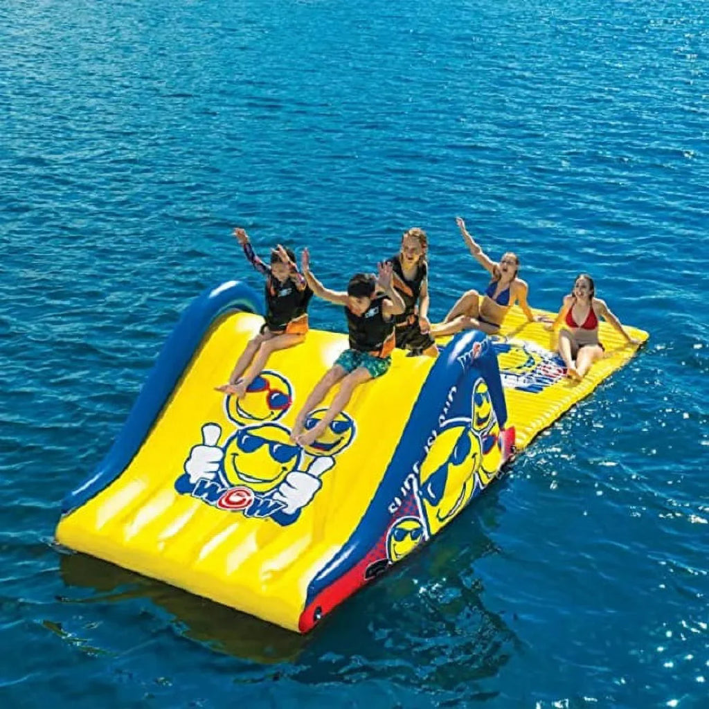 and Refurbished Island Slide WOW Blue Combo, liquid Floating Sports Walkway