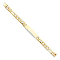 Gold Men’s 8" and Jewelry Women for Gold Yellow 14k for - Gift Nugget | ID Chain Bracelet Bracelets | Figaro Link Weight Elegant 13.6 Men| Stamp 14KY