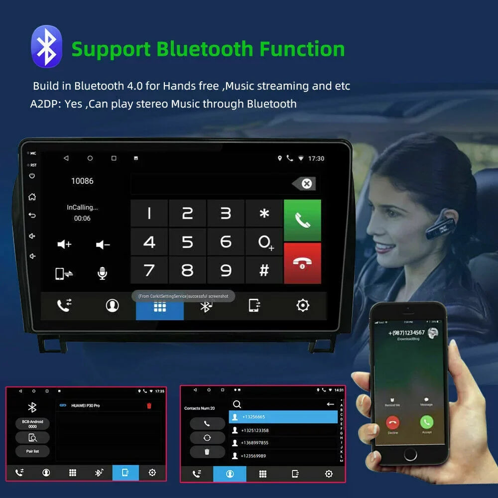 2008-2017 10 Tundra Navigation Radio for with Sequoia GPS 2007-2013 Play Android Car JMANCE