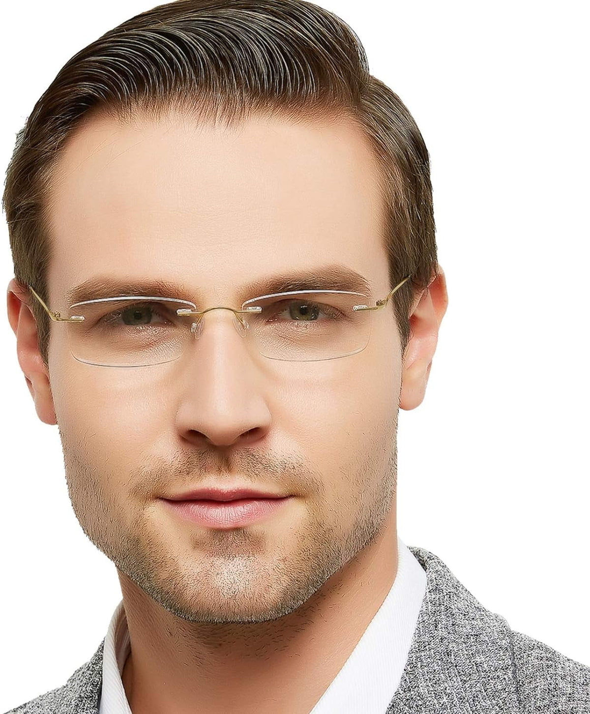 Reader 2.25 Trendy magnification For with Men 3.5 Frameless OCCI Glasses 1.25 2.0 Titanium 2.75 Clear 1.0 CHIARI 3.0 Women Lens 2.5 1.5 Reading 1.75 1.75