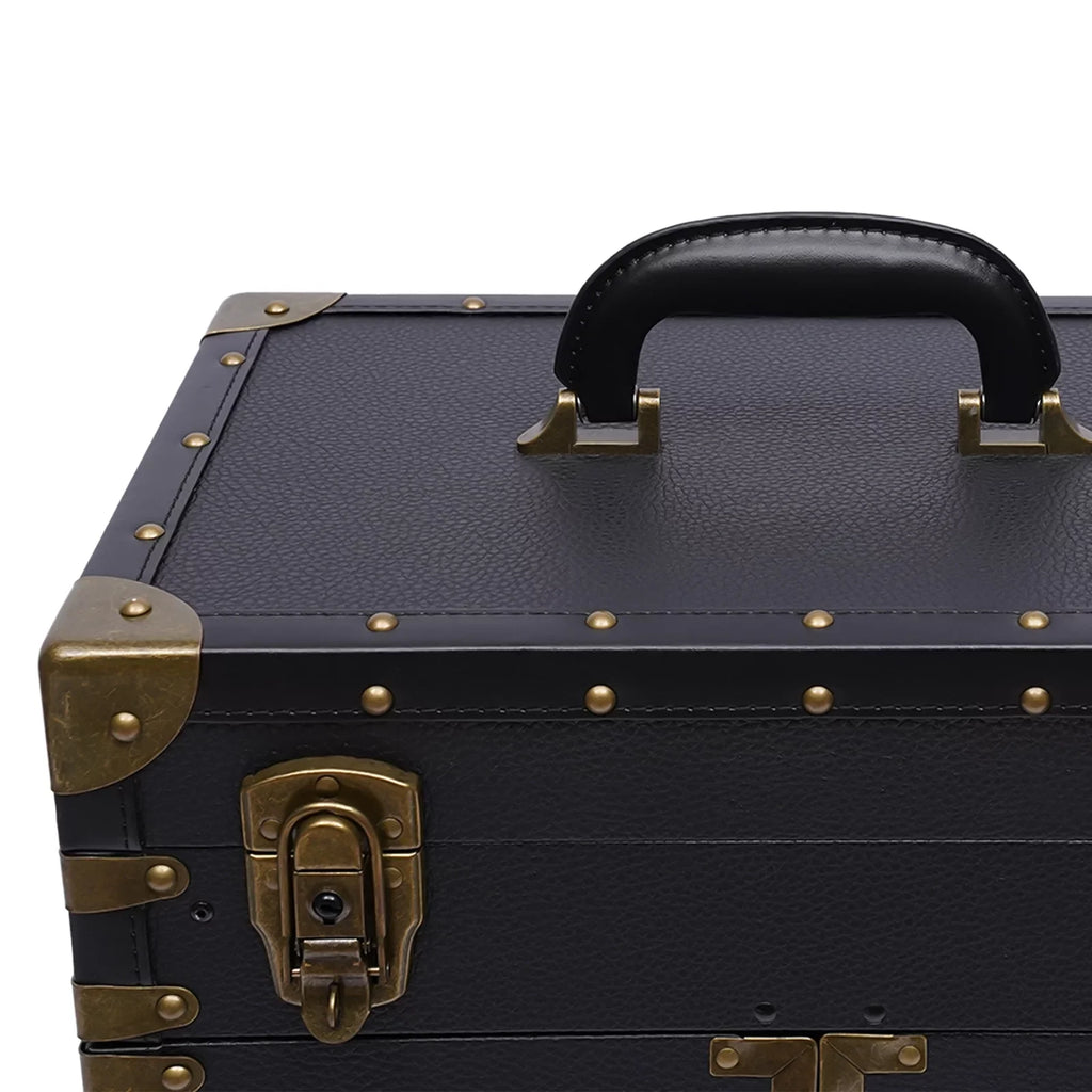 Travel Rolling Case, Beauty Holder Box Cosmetic Lockable Organizer Luggage, Salon Stylist Hairdressing Dryer with Makeup Train Miumaeov Hair Trolley Tool