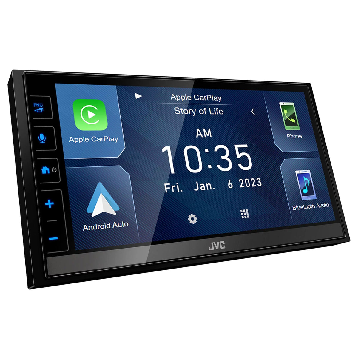 with JVC Media / CarPlay Wheel Android Receiver, With Compatible Steering Auto Digital Interface KW-M780BT 6.8"