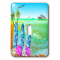 surfboards, fun Toggle a - and art Hawaiian ship Switch jet beach, cruise Single 3dRose