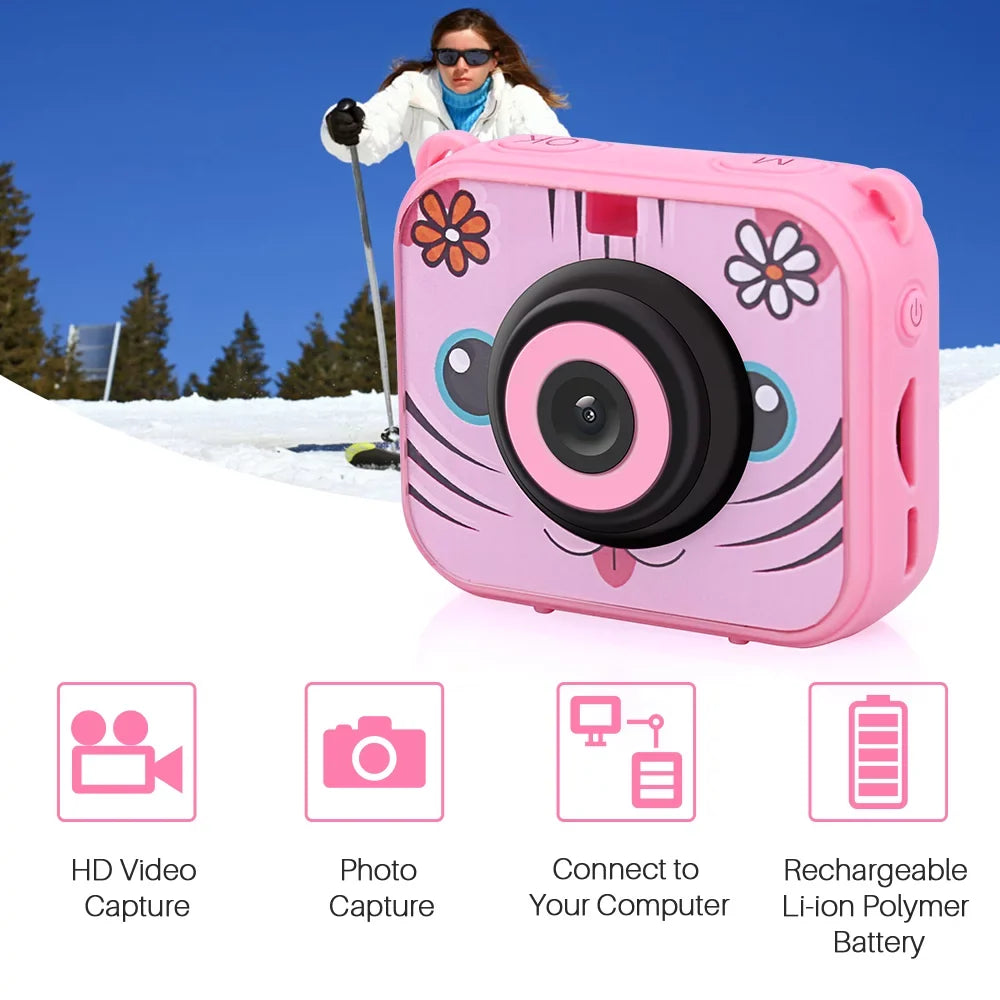 1080p New Video Present Camera Waterproof Camera,Camera Children Camera Built-in 30m Built-in 12mp Year Battery Year Camera Kids 1080p Video Battery 30m New 12mp Present