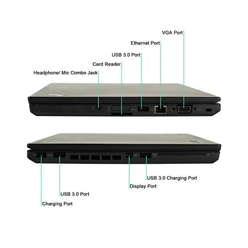 2.3GHz, State Solid (Used) Drive, Pro 14, ThinkPad 64Bit, RAM, Core T450 Windows i5-5300U 1TB Lenovo 8GB 10