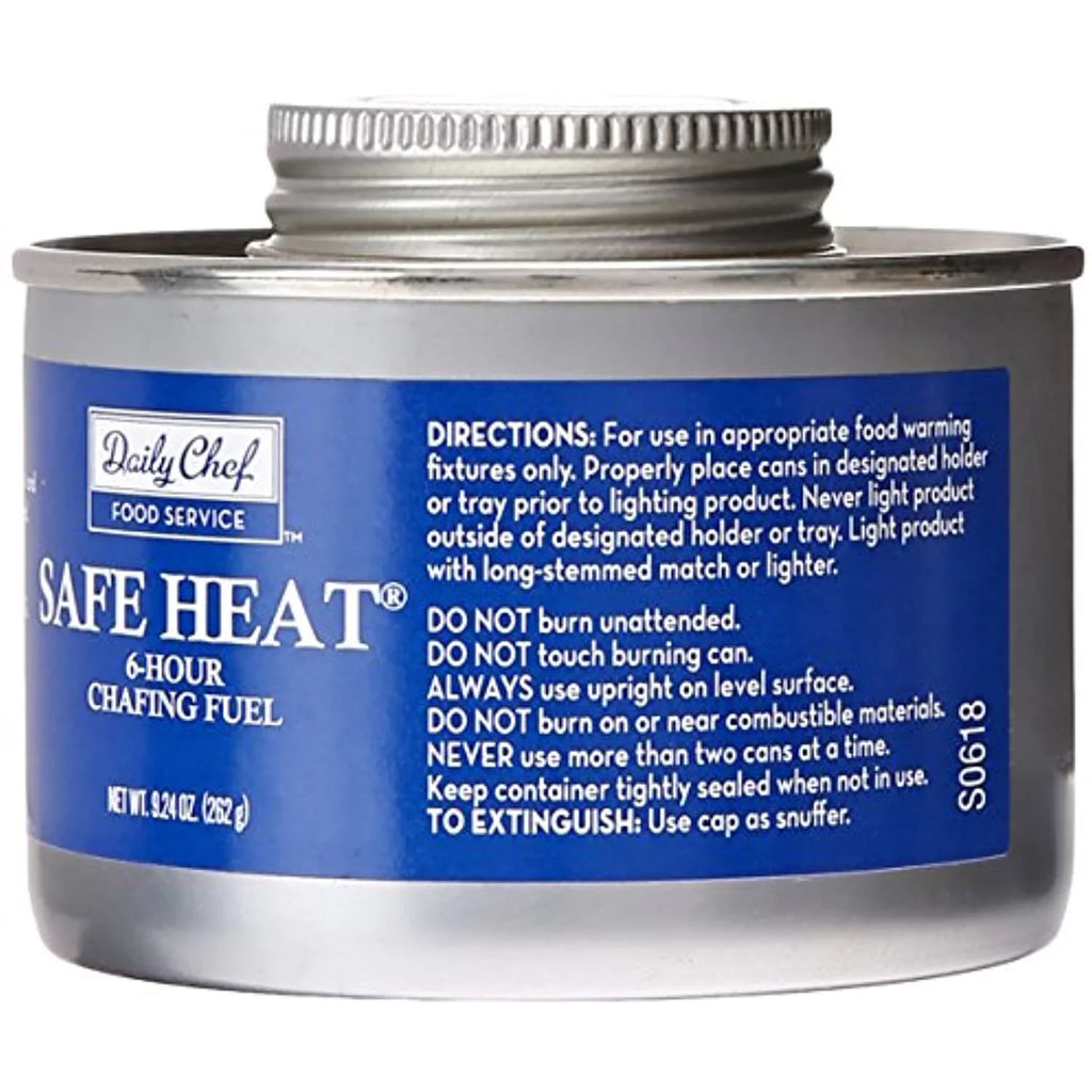 CHEF 12-pack and Heat Fuel, Chefs Bakers Chafing DAILY U46104s Safe