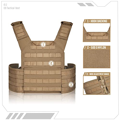 Weighted Breathable Vest GFIRE Quick Adjustable Lightweight Vest for Hunting/Training/Game Release