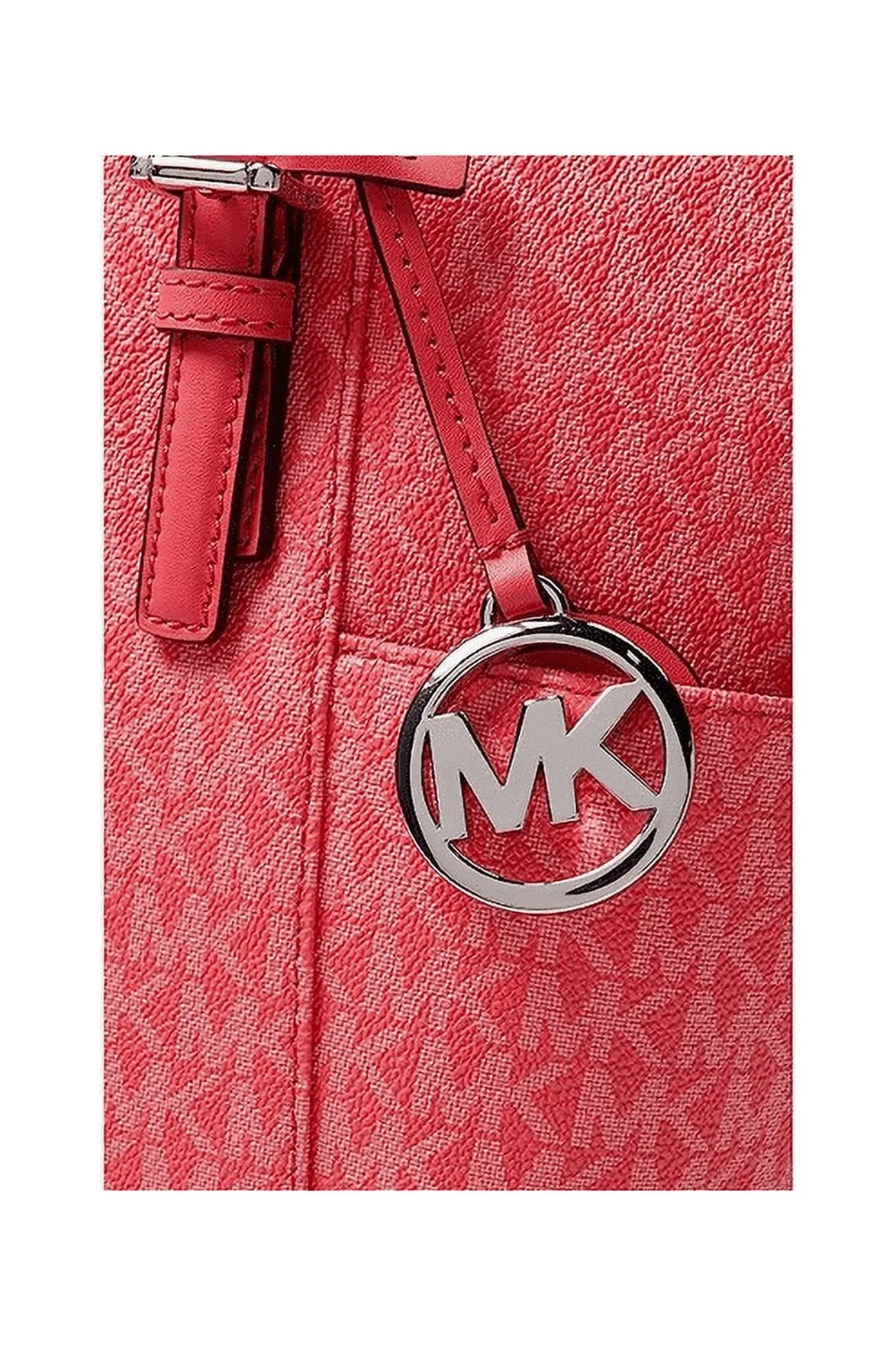 One Geranium Kors East/West Set Item Michael Zip Tote dimension Top Jet