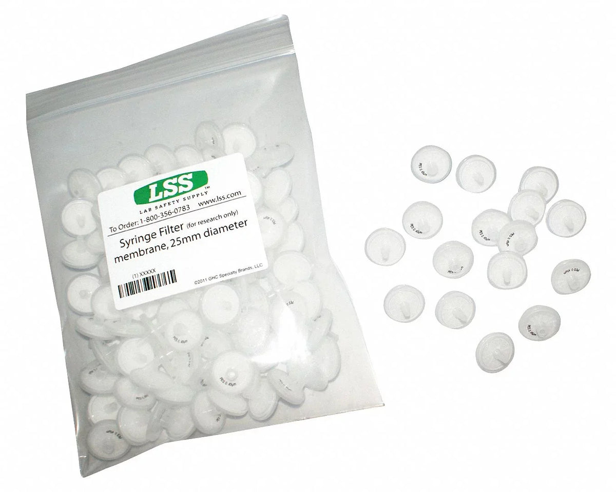 Labexact mL,PK100 Syringe 12K962 Filter,13 mm Dia,10