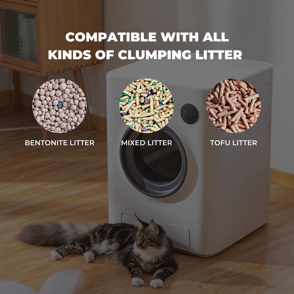 Control, with Purrclean WiFi App Box Self-Cleaning & Automatic 5GHz 2.4GHz Instachew Support Cat Litter