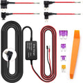 Hardwiring Dashcam,Car Charger Camera 5V for Charger Kit,12ft Dash to 12V-24V Cam Fuse Kit USB ro Hardwire