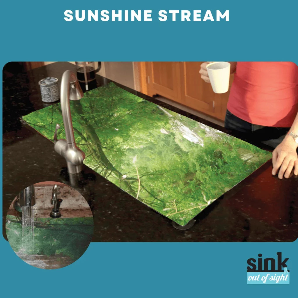 SK1-SS Hot/Cold Out Liquids Sunshine 2 20" adjustable, Cover, 30" Kitchen Decor Sight- Stream and Sink Design: x sizes. Home Sink Cover, of Single Through Pass Debris